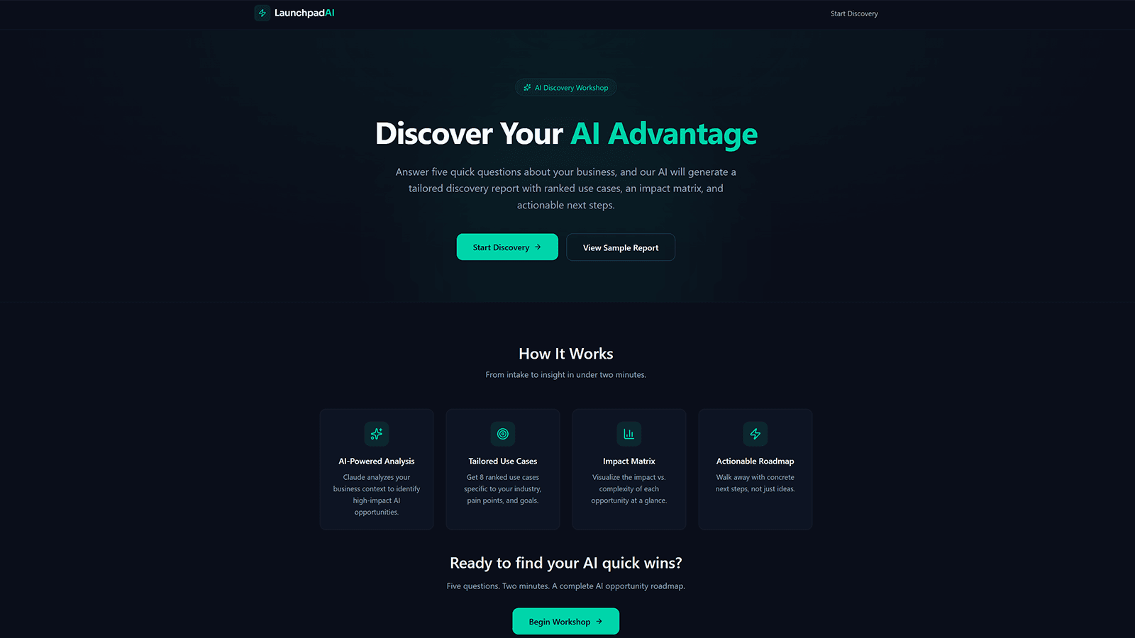Launchpad AI screenshot